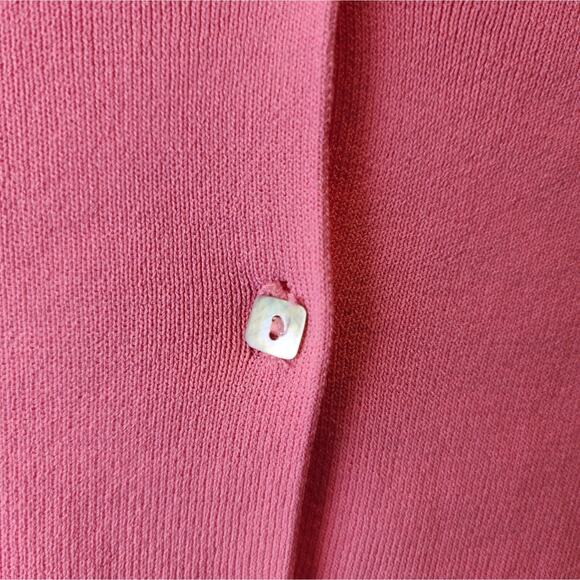 Hot Pink Barbiecore Cardigan Sweater Button Down Long Sleeve Sweater Size M - Picture 8 of 8